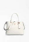 Guess Helaina 4G Peony Logo Hobo Bag, White