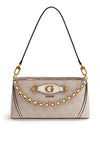 Guess Izzy 4g Logo Shoulder Bag, Stone