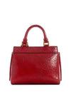 Guess Katey Python Satchel Bag, Red