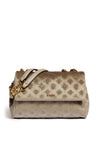 Guess Kimi Velvet Crossbody Bag, Beige