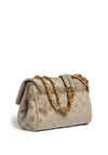 Guess Kimi Velvet Crossbody Bag, Beige