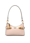 Guess Zadie Logo Mini Shoulder Bag, Light Rum