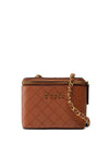 Guess Mini Vanity Bag, Cognac