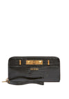 Guess Raffie Croc Print Wallet, Black