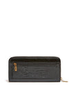 Guess Raffie Croc Print Wallet, Black