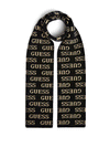 Guess Logo Lettering Scarf, Black