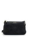 Guess Sicilia Woven Crossbody Bag, Black