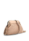 Guess Sicilia Braided Clutch Bag, Beige