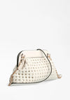 Guess Sicilia Braided Clutch Bag, White