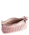 Guess Sicilia Woven Shoulder Bag. Pink