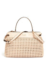 Guess Sicilia Woven Shoulder Bag, Sand