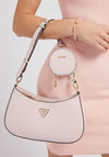 Guess Alexie Saffiano Hobo Bag, Rose