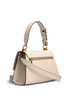 Guess Stephi Croc Print Shoulder Bag, Stone