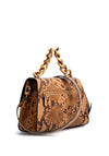 Guess Tullia Python Print Crossbody Bag, Brown