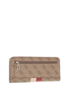 Guess Vikky 4g Logo Wallet, Latte & Red