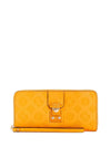 Guess Carlson Embossed Peony Zip Around Wallet, Mango