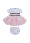 Guess Baby Girl Tulle Dress and Pant Set, Pink