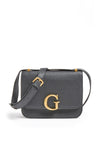 Guess Corily Mini Crocodile Crossbody Bag, Black