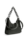 Guess Tullia Croc Small Shoulder Bag, Black