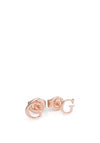 Guess “G” Logo Stud Earrings, Rose Gold