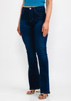 Guess Womens Bootcut Jeans, Dark Blue Denim