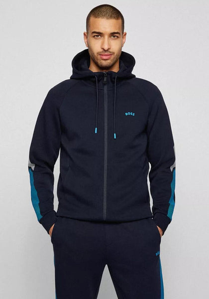 Hugo boss discount curved logo hoodie