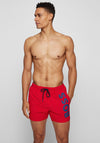 Hugo Boss Octopus Swim Shorts, Red