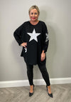 Seventy1 One Size Star Pullover, Black & White