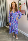 Seventy1 One Size Two Way Printed Maxi Dress, Blue Multi