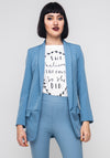 Seventy1 Long Blazer, Powder Blue