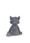 Jellycat Medium Tuffet Cat, Grey