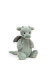 Jellycat Medium Bashful Dragon, Sage Green