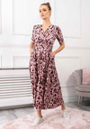 Jolie Moi Coleen Abstract Print Maxi Dress, Pink