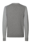 Calvin Klein Colour Block Crew Neck Sweater, Mid Grey