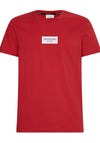 Calvin Klein Chest Box Logo T-Shirt, Red