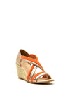 Kate Appleby Lerwick Wedged Sandals, Gold & Coral