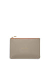 Katie Loxton Colour Pop Perfect Pouch ‘Love Love Love’, Taupe & Orange