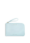 Katie Loxton Secret Message Perfect Pouch ‘Make a Wish’, Pale Blue