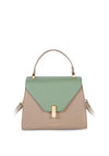 Katie Loxton Casey Flap Over Crossbody Bag, Taupe & Mint