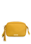 Katie Loxton Sophia Tassel Top Zip Crossbody Bag, Ochre