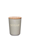 Natural Elements by Kitchen Craft Bamboo Sugar Canister, Grey