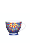 Kitchen Craft Moroccan Footed Mug, Blue