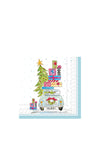 IHR Noel Car Napkins, White