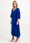 Lizabella Bishop Sleeve Wrap Midi Dress, Royal Blue
