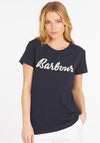 Barbour Womens Rebecca Logo T-Shirt, Navy