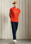 Superdry Workwear Graphic T-Shirt, Volcanic Lava Orange