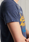 Superdry Vintage Logo Tri T-Shirt, Navy Marl