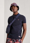 Superdry Sportstyle Twin Tipped Polo Shirt, Deep Navy