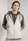 Superdry Orange Label Raglan Zip Hoodie, Grey