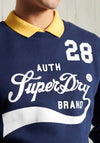 Superdry Collegiate Crew Neck Sweater, Regal Navy